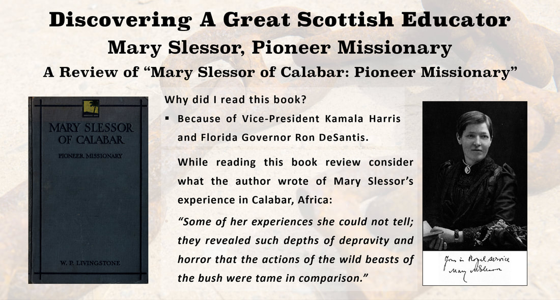 Image of Mary Slessor and the front cover of her biography: 