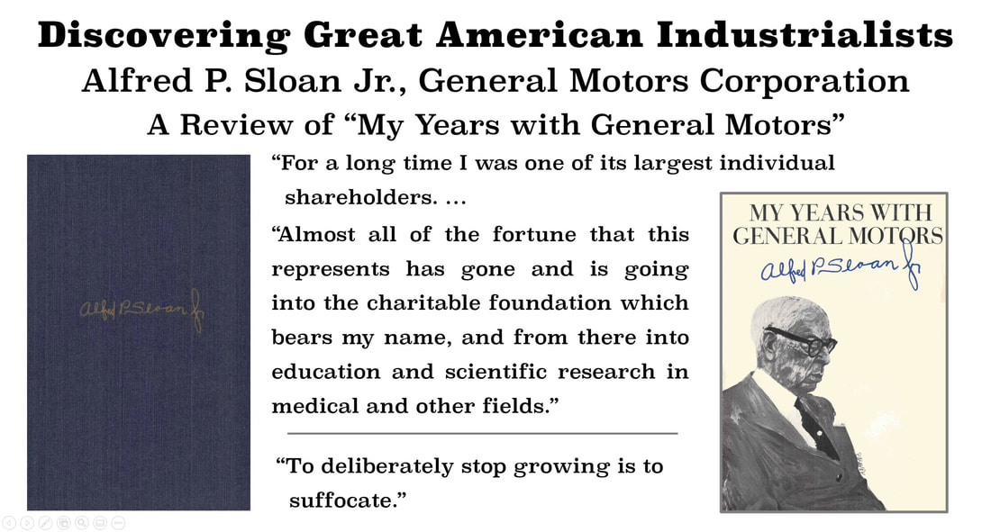 A high-quality image of the front cover and front dust-cover of Alfred P. Sloan's My Years with General Motors
