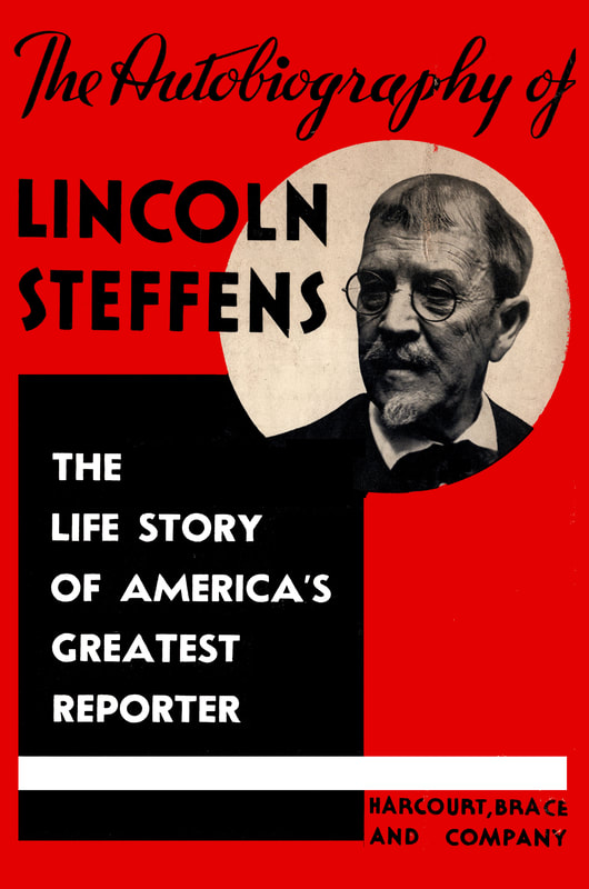 Picture of the front dust cover of Lincoln Steffens book, 