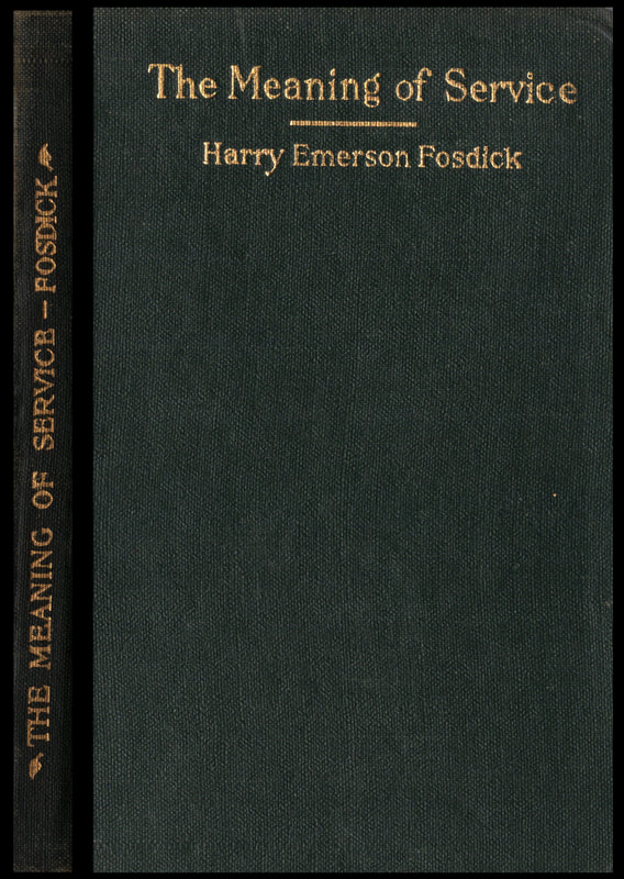 A high-quality image of the spine and front cover of Harry Emerson Fosdick's 