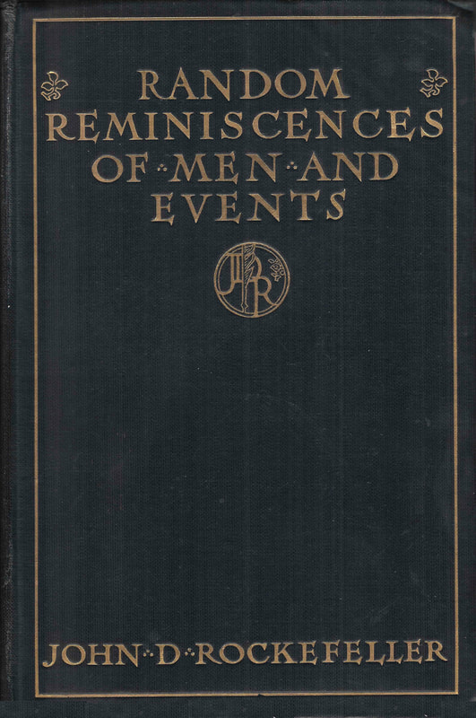 Image of the front cover of John D. Rockefeller's 