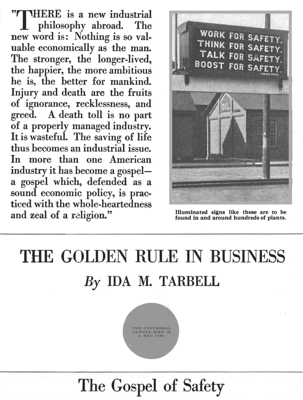 Ida M. Tarbell article in The American Magazine on 