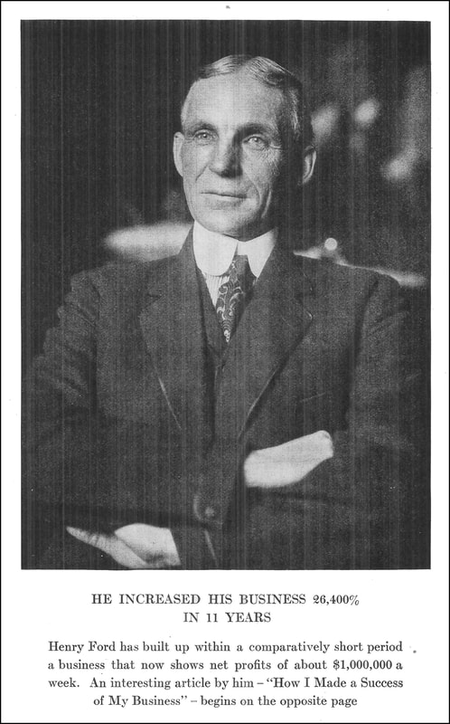High quality image of Henry Ford with the caption: 