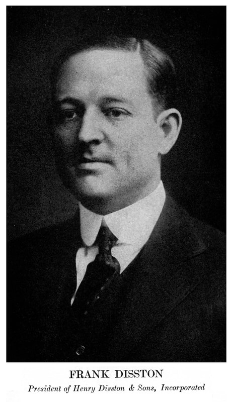 High quality image of Frank Disston of Henry Disston & Sons, incorporated from 1917.