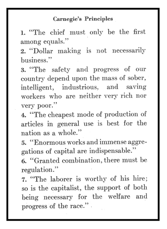Sidebar image of Carnegie's Seven Principles of Business