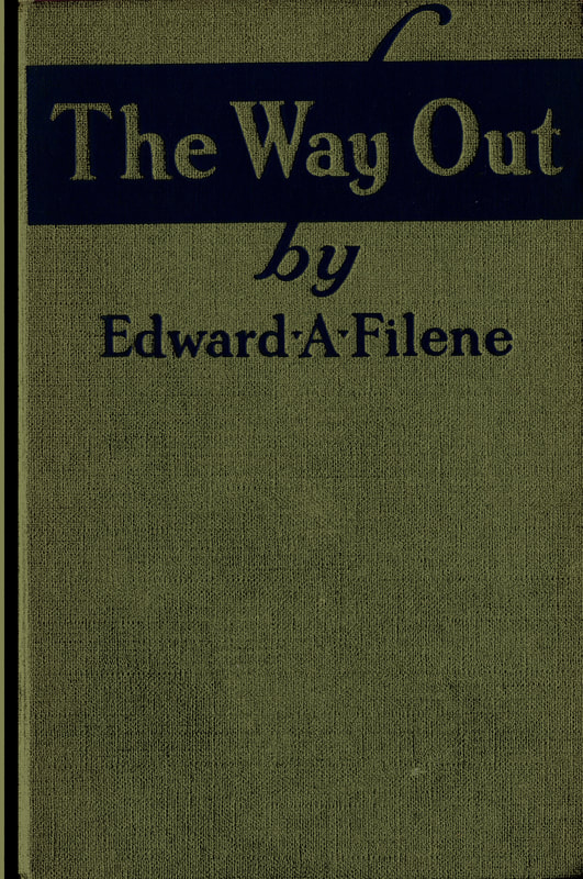 Image of the front cover of Edward A. Filene's book: 