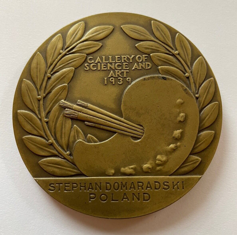 Image of Second Place Medal Awarded to Stephan Domaradski of Poland for 