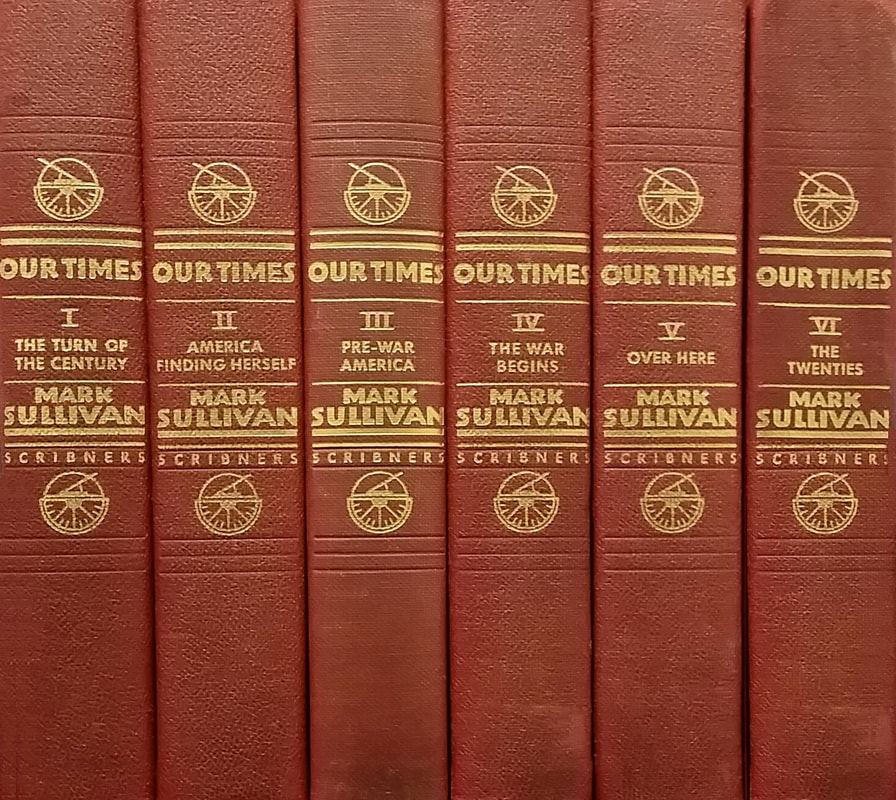 Picture of the six-volume set of books that make up 