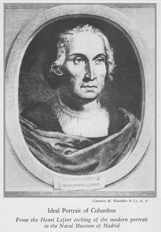 Image of Christopher Columbus from Samuel Eliot Morison's book 