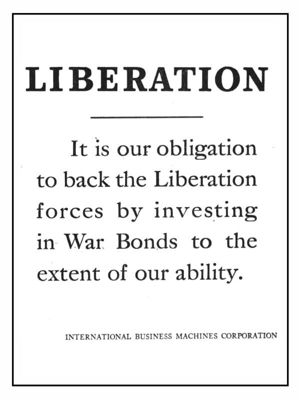 Picture of IBM World War II Morale-Lifting Advertisement: 