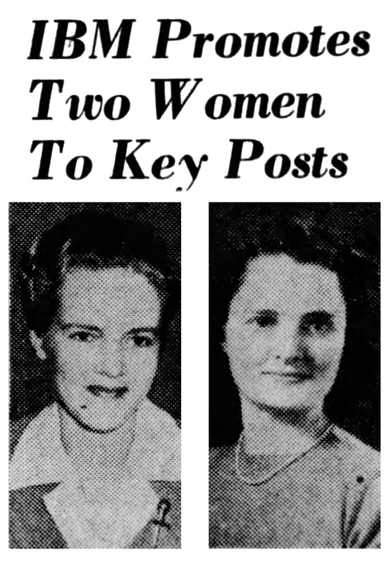 Picture of two women promoted into the U.S. Applications Department and the International Applications Department.