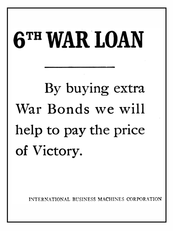 Picture of IBM World War II November War Bond Advertising Campaign: 
