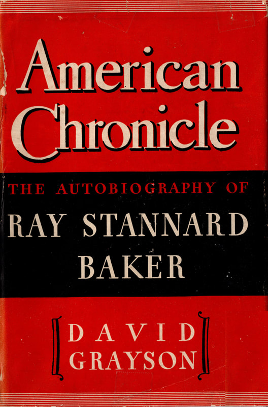 Front dust cover of Ray Stannard Baker's autobiography, 