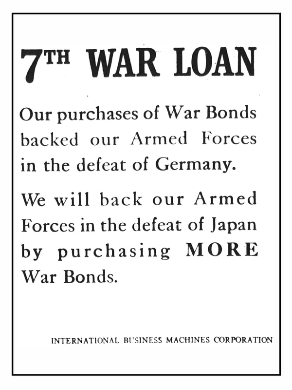 Picture of IBM World War II May 1945 War Bond Campaign: 