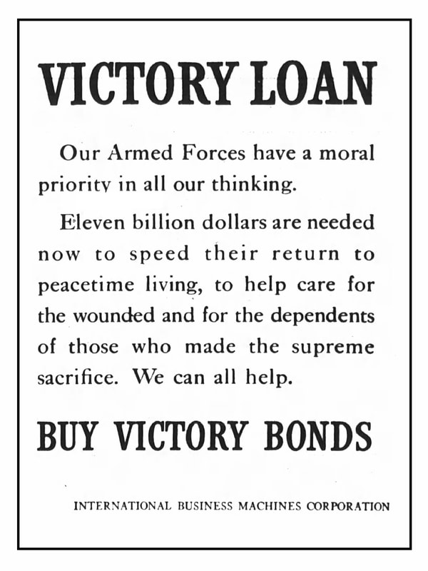 Picture of IBM World War II 1945 October Advertisement: 