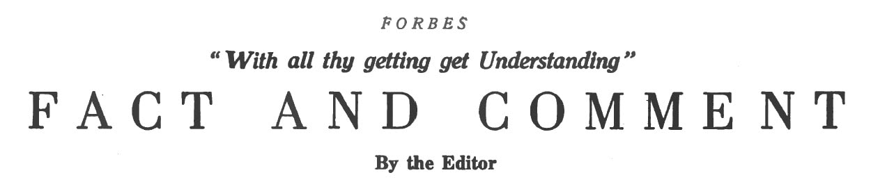 Image of B. C. Forbes Column Heading: 