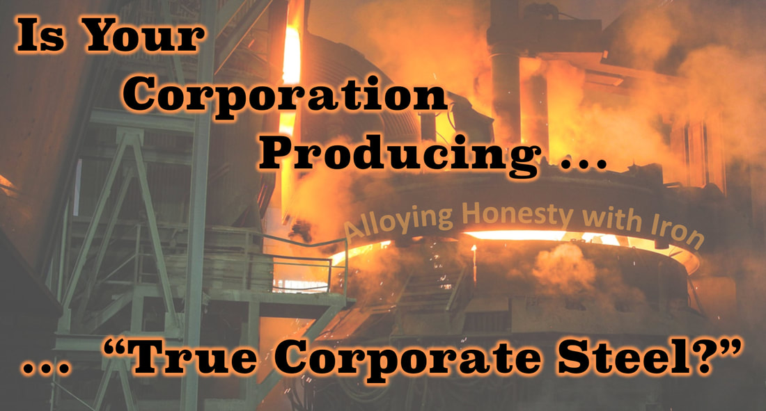 Image of mill producing steel with tagline: 