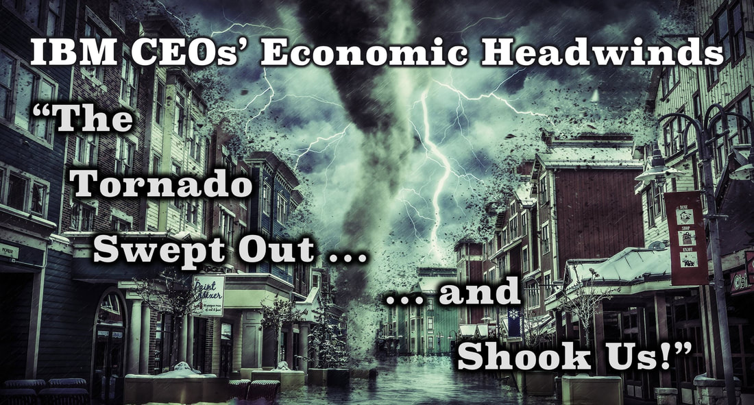 Picture of a tornado going down a street with the tagline: 