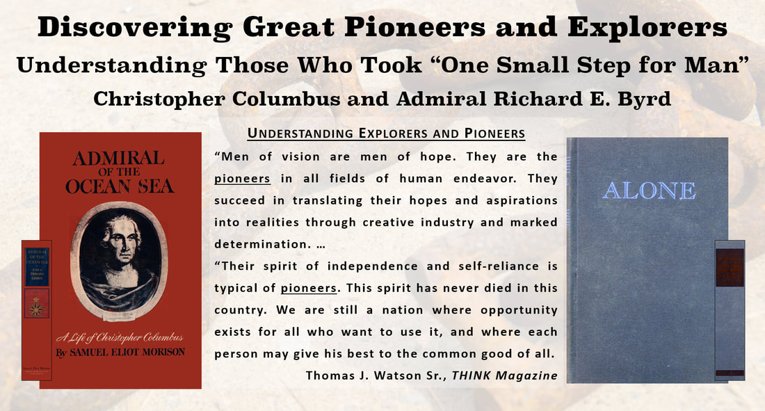 Discovering Great Pioneers and Explorers with front cover of Christopher Columbus' 