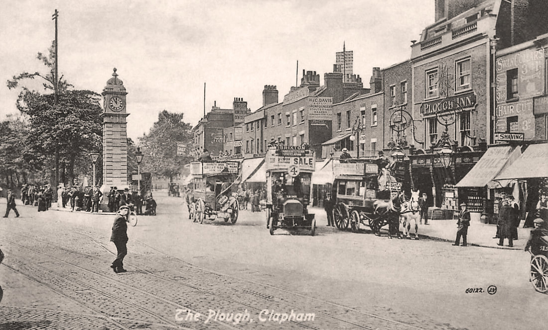 High quality image of Clapham Common in the 1900s from Wikimedia Commons.