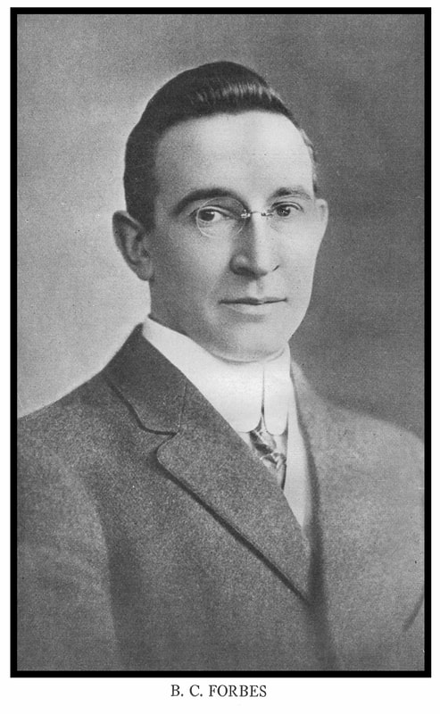 Picture of B. C. Forbes from 1917.