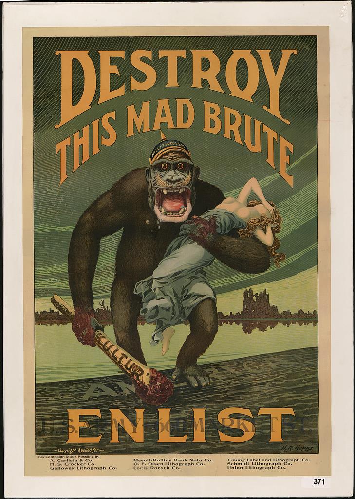 World War I U. S. Army recruiting poster.