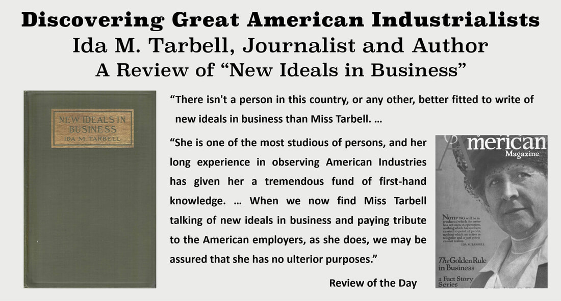 Slide showing images of Ida M. Tarbell from American Magazine and her book: 