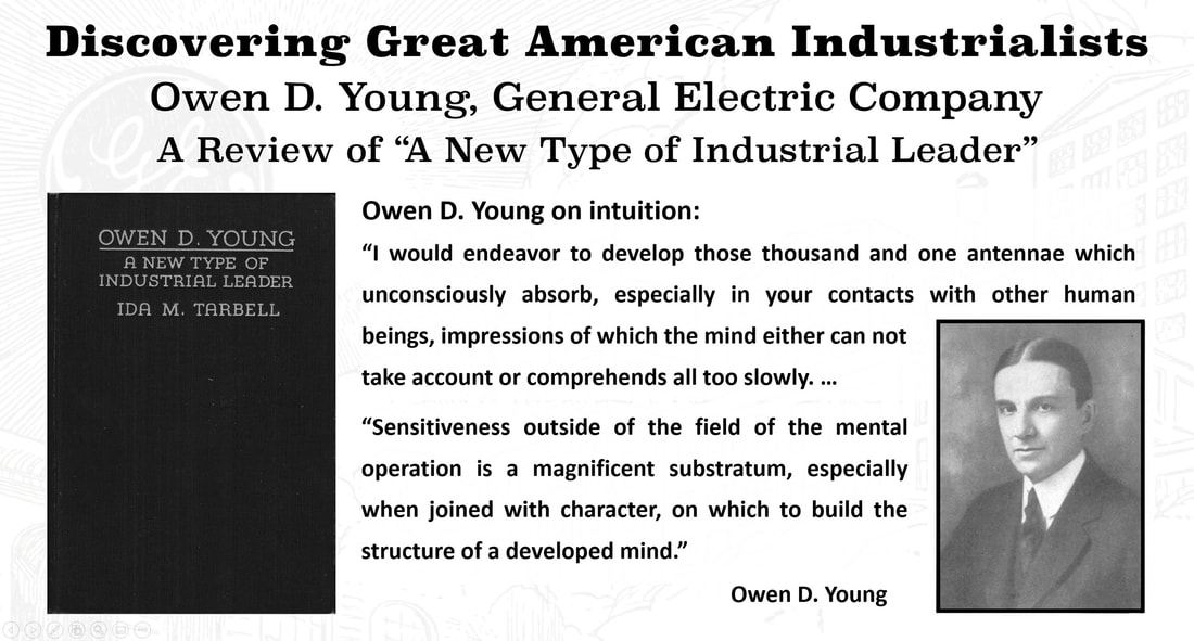 Image of Owen D. Young and front cover of his biography, 