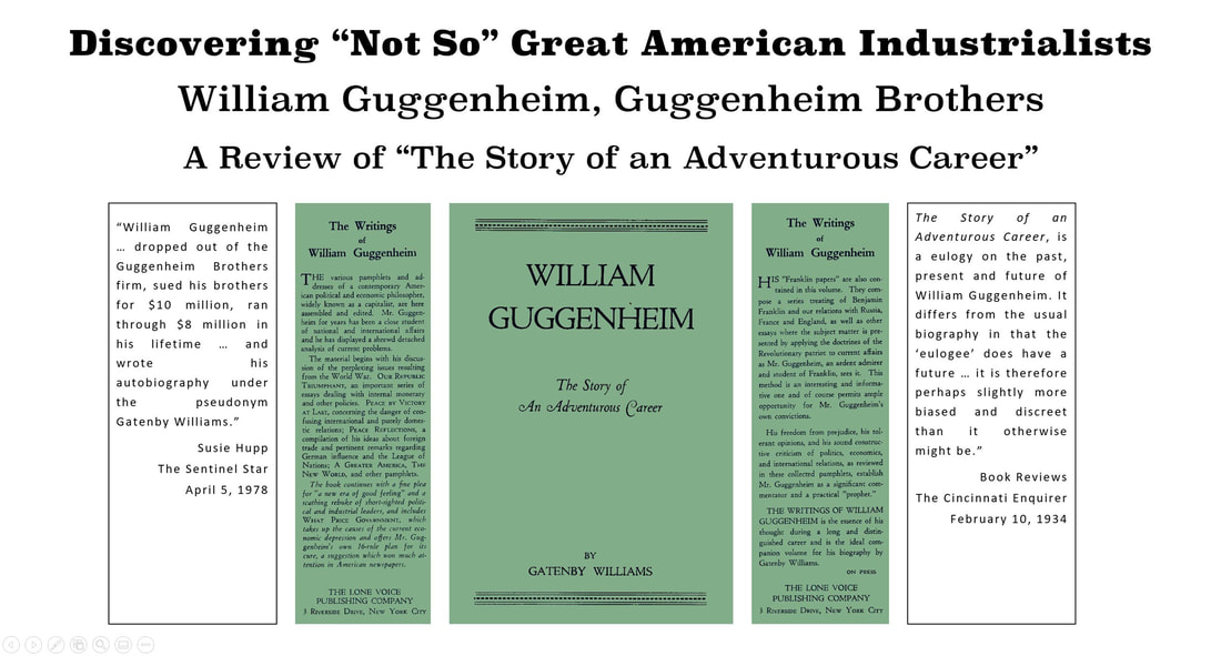 Discovering Great American Industrialists: Image of William Guggenheim biography by Gatenby Williams.