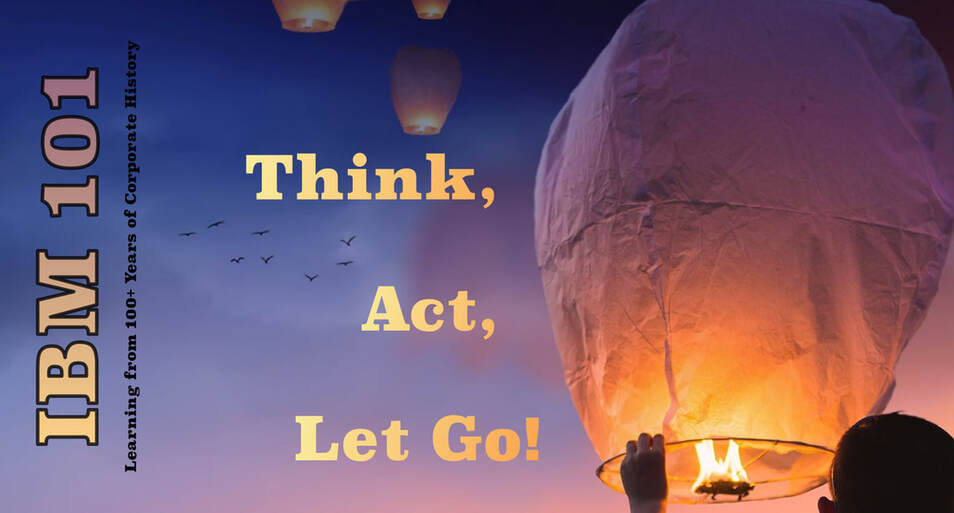 Image of a young man letting go of a balloon with the tag line: Think, Act, and Let Go.