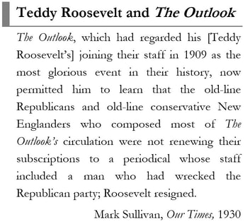 Sidebar image of Mark Sullivan's commentary on Roosevelt and 