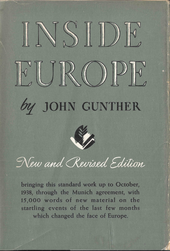 Image of the front dust cover from John Gunther's 