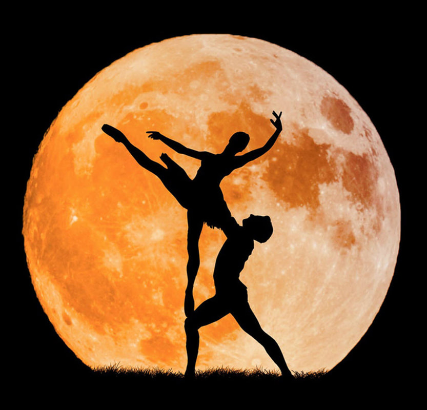 Image of two dancers in the moonlight symbolizing an intimate dance between strategy and culture.