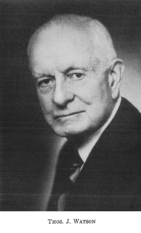 Picture of the elder Thomas J. Watson Sr.