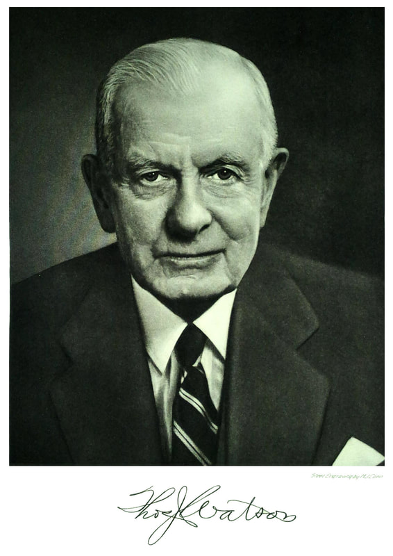 Picture of Thomas J. Watson Sr. with his signature.
