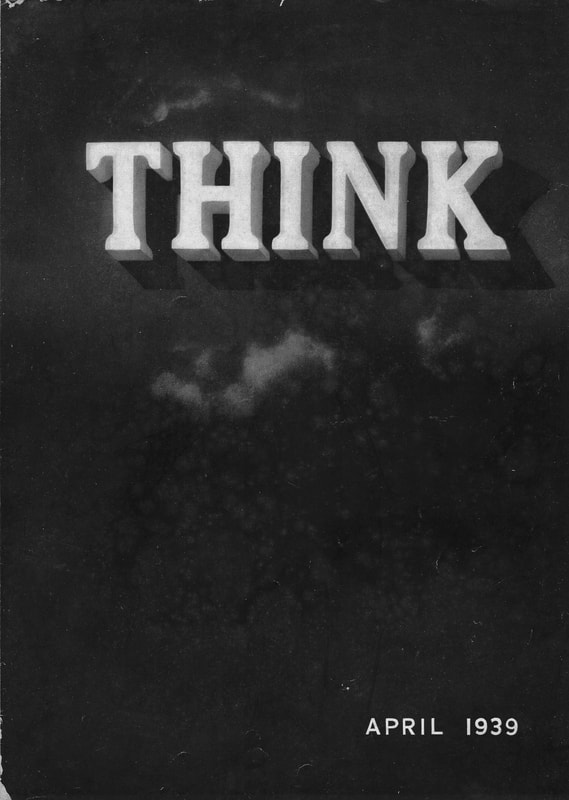 Image of THINK Magazine cover from 1939.