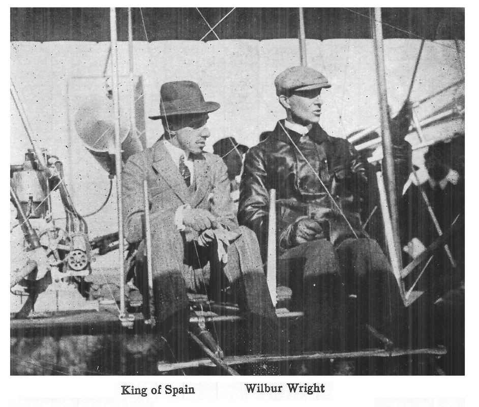 Image of Wilbur Wright and the King of Spain from Charles R. Flint's 