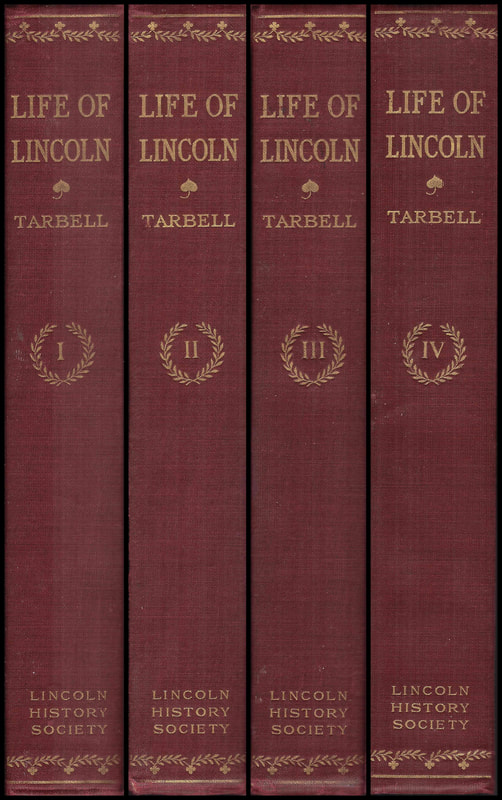 Picture of the four-volume set of Ida M. Tarbell's 