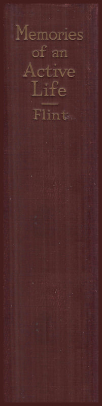 Image of spine of Charles R. Flint's autobiography, 