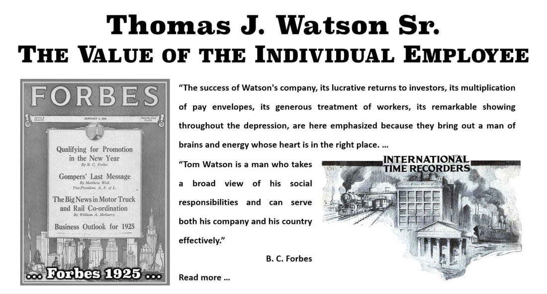 A black and white slide with image of 1925 Forbes Magazine with the title 