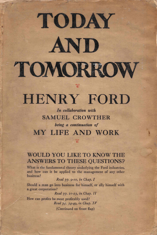 Image of front dust cover of Henry Ford's book: 