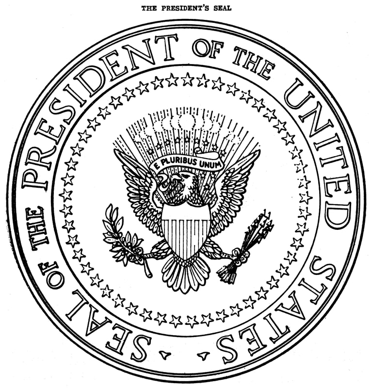 Image of the U.S. Presidential seal in 1959.