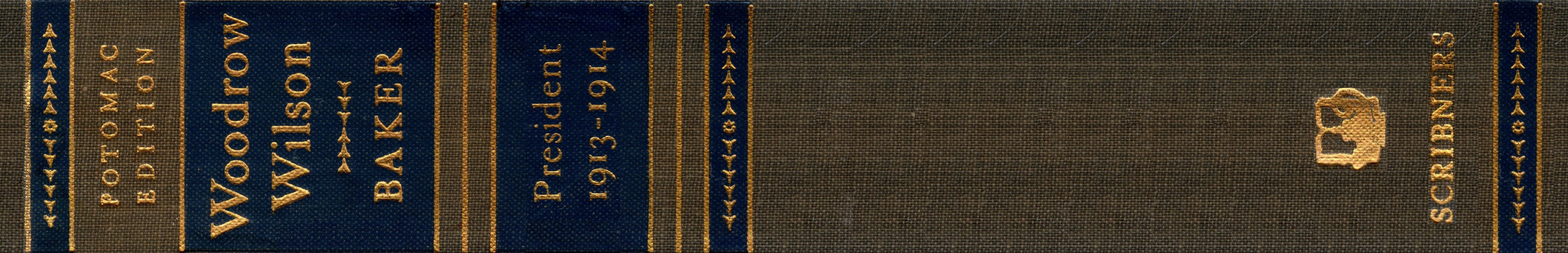 Image of the spine of Woodrow Wilson Life and Letters: President - 1913-14